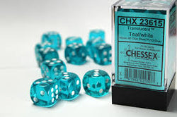 Chessex Translucent: 16mm D6 Block
