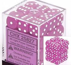 Chessex Opaque: 12mm D6 Dice Block