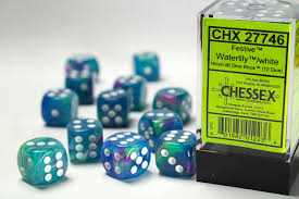 Chessex Festive 16mm D6 Block