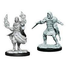 Dungeons & Dragons Critical Role Unpainted Miniatures: W1 Hollow One Rogue and Sorcerer