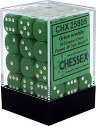 Chessex Opaque: 12mm D6 Dice Block