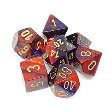 Chessex Gemini: Polyhedral 7 Dice Set