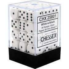 Chessex Opaque: 12mm D6 Dice Block