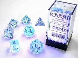 Chessex Borealis :  Polyhedral 7 Dice set