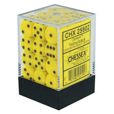 Chessex Opaque: 12mm D6 Dice Block