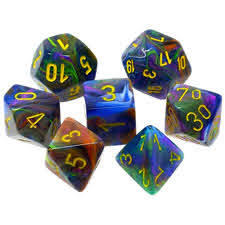 Chessex  Min Festive Poly 7 Dice Set