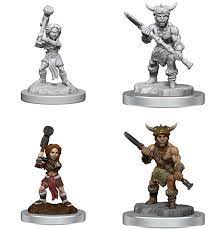 Dungeons & Dragons Nolzur`s Marvelous Unpainted Miniatures:  W18 Halfling Barbarian