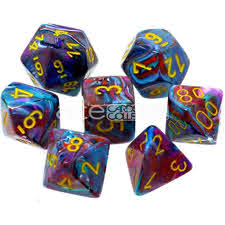 Chessex Festive Poly 7 Dice Set