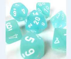 Chessex Frosted: Polyhedral 7 Dice Set
