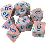 Chessex  Min Festive Poly 7 Dice Set