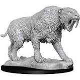 Pathfinder Deep Cuts Unpainted Miniatures: W14 Saber-Toothed Tiger