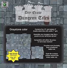 Dry Erase Dungeon Tiles - Combo Pack 5-10" 16-5"