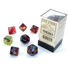 Chessex Nebula Luminary 7 Die Set