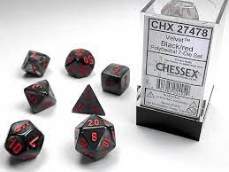 Chessex Velvet: Polyhedral 7 Dice Set