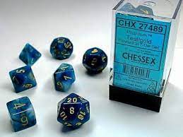 Chessex Phantom: Polyhedral 7 Dice Set