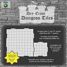 Dry Erase Dungeon Tiles - Combo Pack 5-10" 16-5"