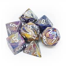 Chessex  Min Festive Poly 7 Dice Set