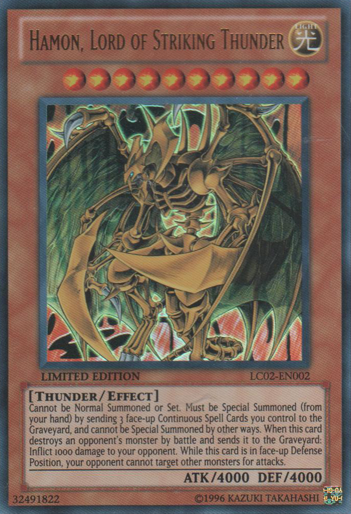 Hamon, Lord of Striking Thunder [LC02-EN002] Ultra Rare
