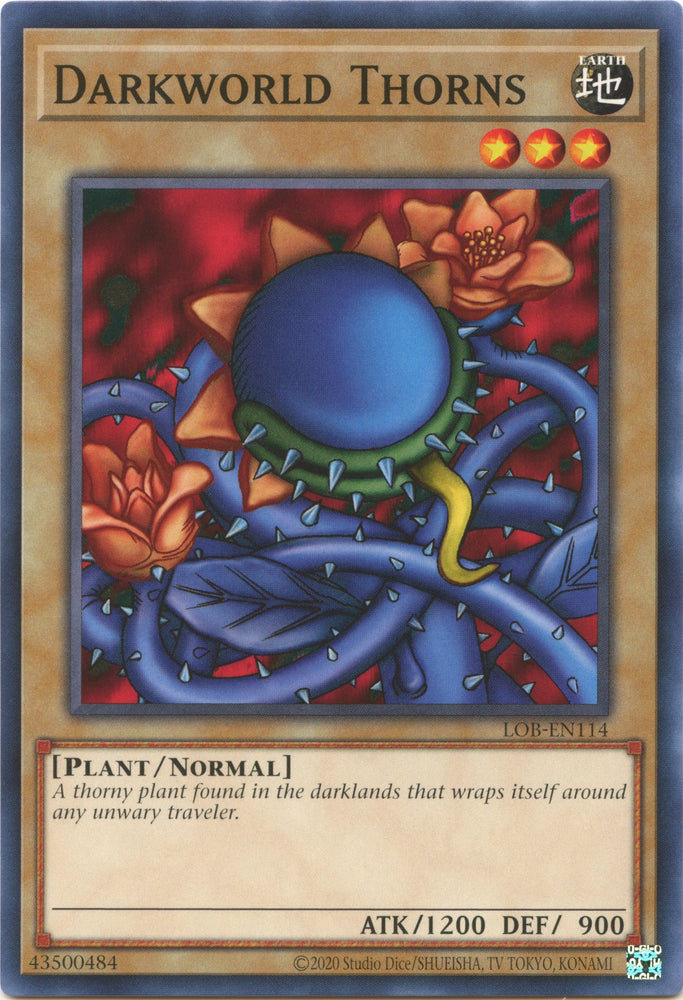 Darkworld Thorns [LOB-EN114] Common