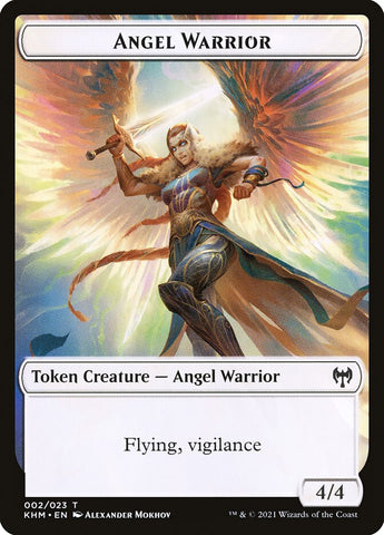 Treasure // Angel Warrior Double-sided Token [Kaldheim Tokens]