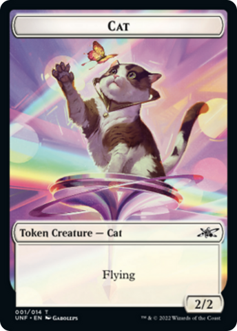 Cat // Food (10) Double-sided Token [Unfinity Tokens]