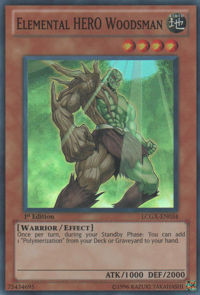 Elemental HERO Woodsman [LCGX-EN034] Super Rare