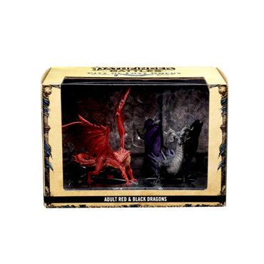 Pathfinder Battles Fantasy Miniatures: City of Lost Omens Premium Figure Set Red and Black Adult Dragons