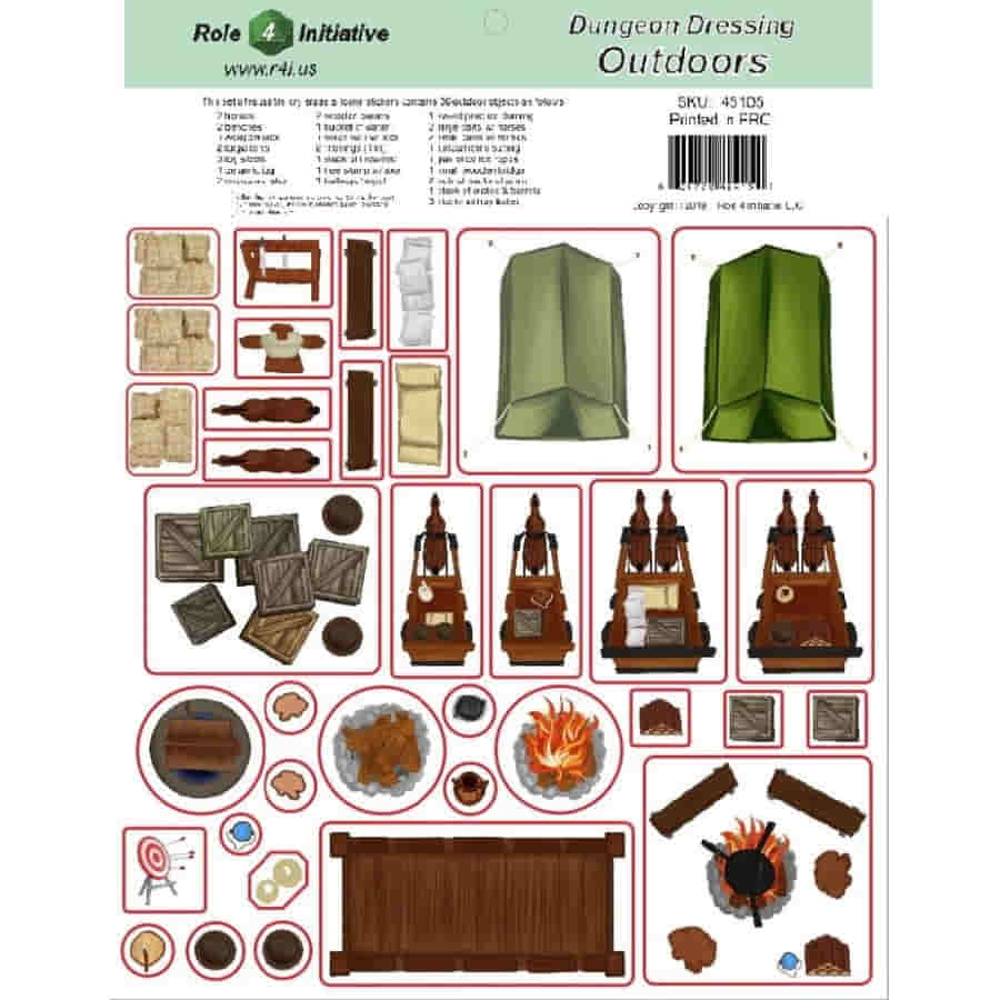 Dungeon Dressing: Dry Erase Vinyl Stickers