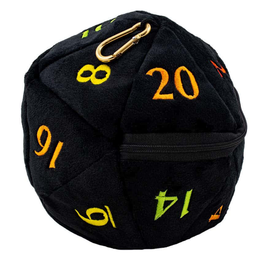 Plush D20 Dice Bag