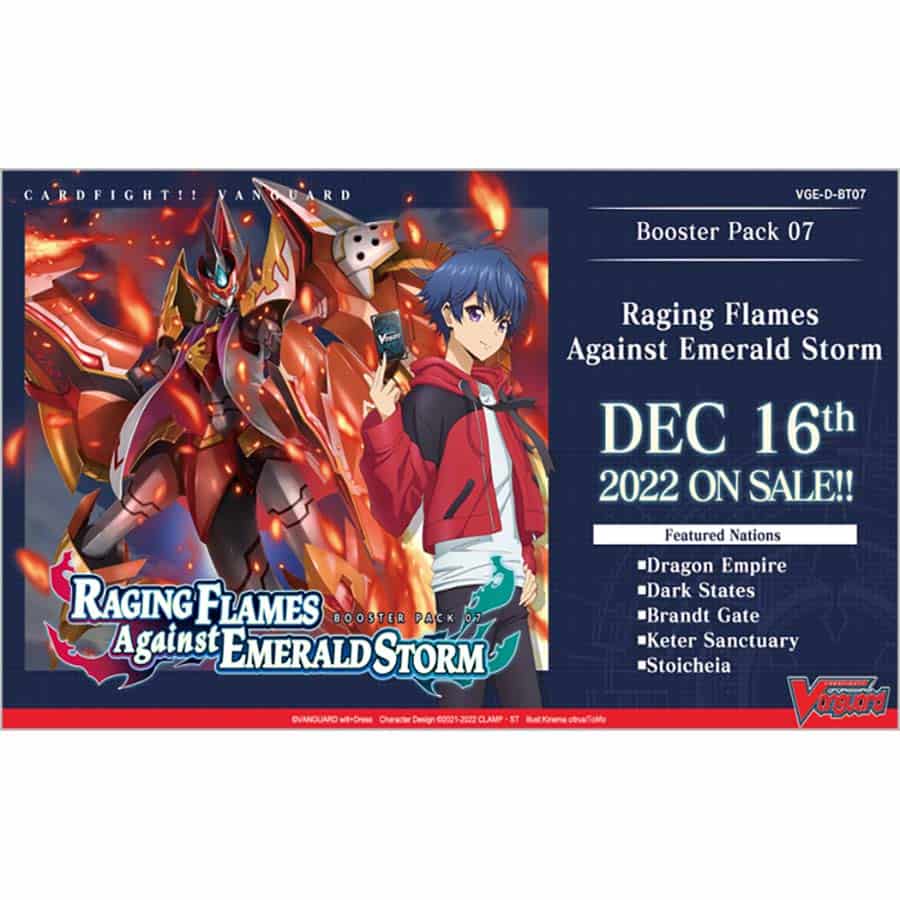 Cardfight Vanguard Overdress:  Raging Flames Vs Emerald Storm