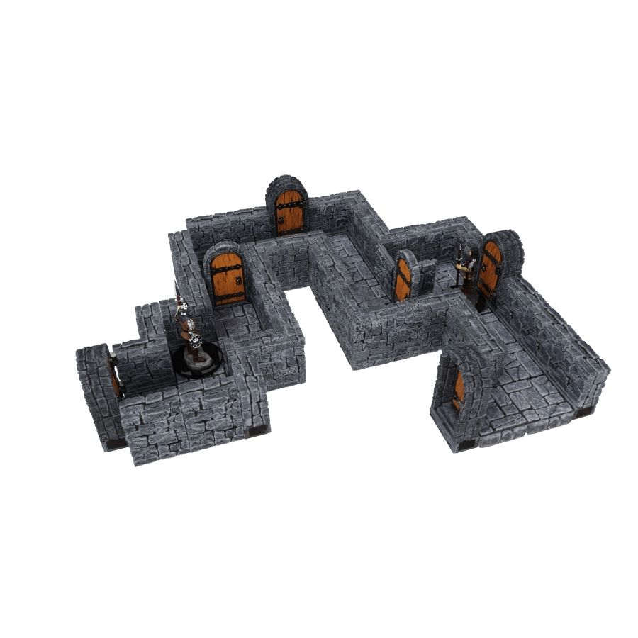 Warlock Tiles: Dungeon Tiles 1" Straight Walls Expansion