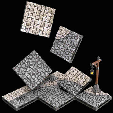 Warlock Tiles: Town & Village Town Square