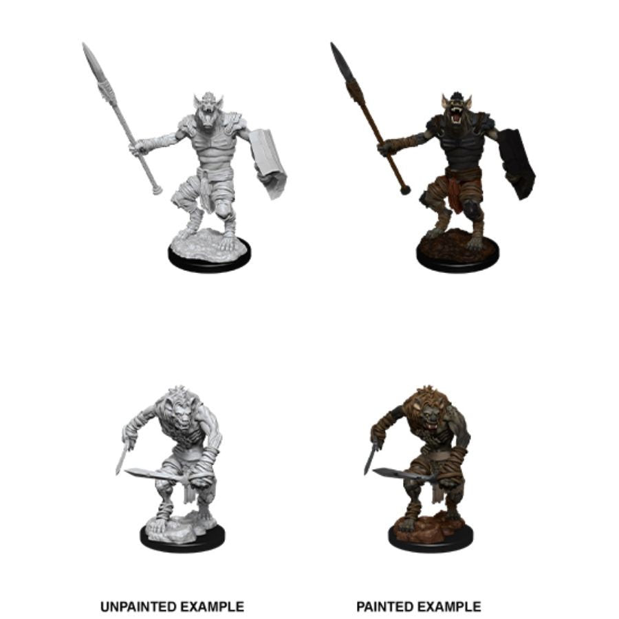 Dungeons & Dragons Nolzur`s Marvelous Unpainted Miniatures: W12 Gnoll & Gnoll Flesh Gnawer