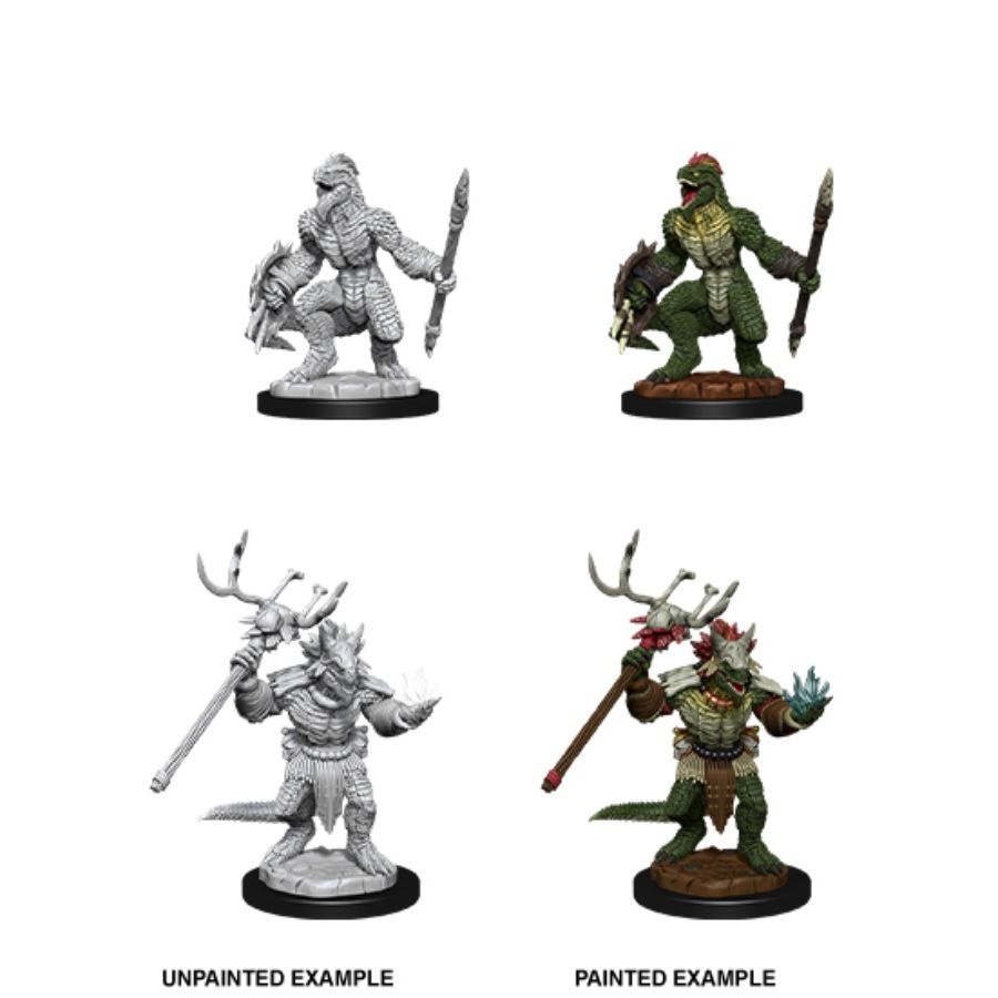 Dungeons & Dragons Nolzur`s Marvelous Unpainted Miniatures: W12 Lizardfolk & Lizardfolk Shaman