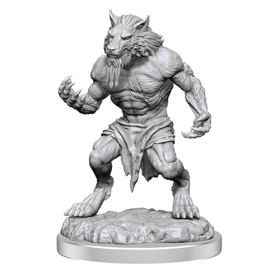 Critical Role Unpainted Miniature: W3 Fey Werewolves