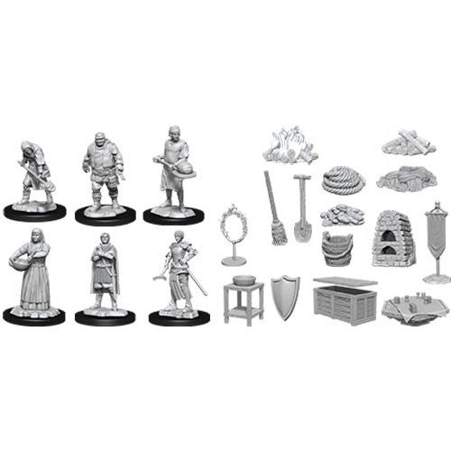 Deep Cuts Unpainted Miniatures: W12 Castle: Kingdom Retainers
